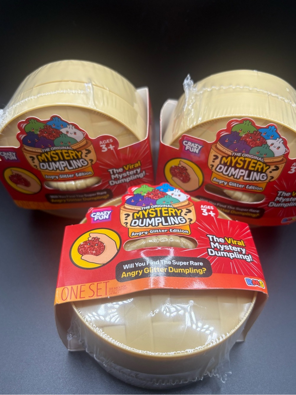 RMS Mystery Dumpling Angry Glitter Edition - 3 pack